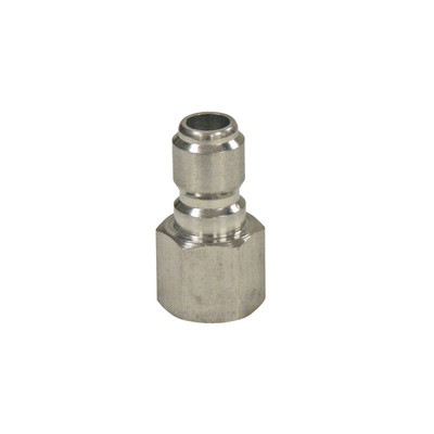 Quick-Disconnect Plug, 1/4in FPT, 5000PSI, Stainless Steel