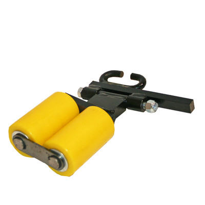 Roller Assembly, 2-Wheel Poly 3in x 5-1/2in Roller with Log Links for Hanna Surface CSLC2