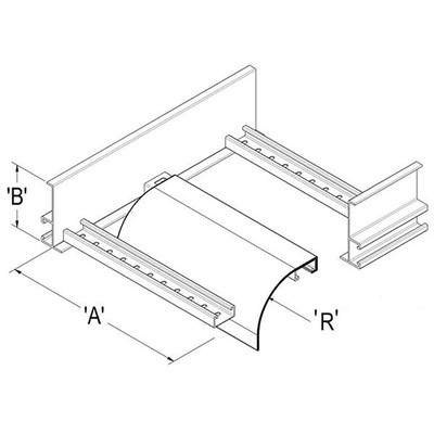 Tray Dropout, 18in W, 3in Radius