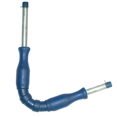 Flexible Wands, 1/4in Male Inlet x 1/4in Male Outlet, 18in L, 3000PSI, 200°F, Blue, Hamel 291G18MMBL