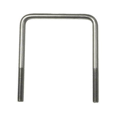 U-Bolt Square Bend, 3/8-16in x 5in x 4-1/8in, Stainless Steel