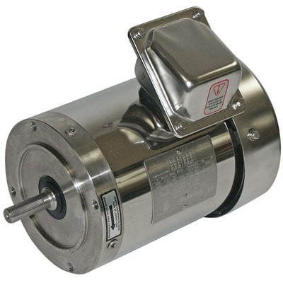 Motor, 1HP, 1800RPM, 56C Frame, 208V/230V, Stainless Steel