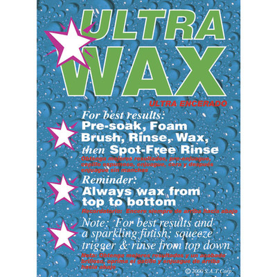 Sign, Instructional Ultra Wax, 18in W x 24in H