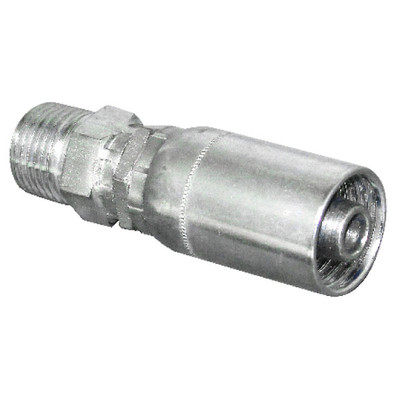 Crimp Hose End, 1/2in x 1/2in MNPT, E08-08MP