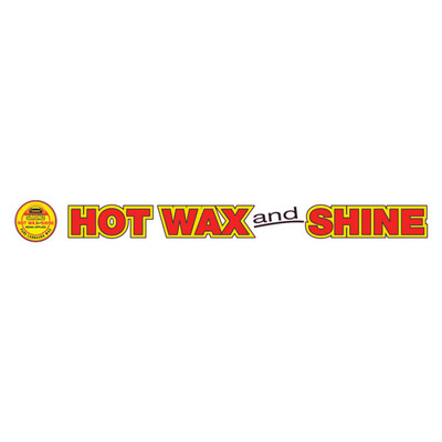 Hot Wax and Shine Decal, 68-1/2in x 7-1/2in
