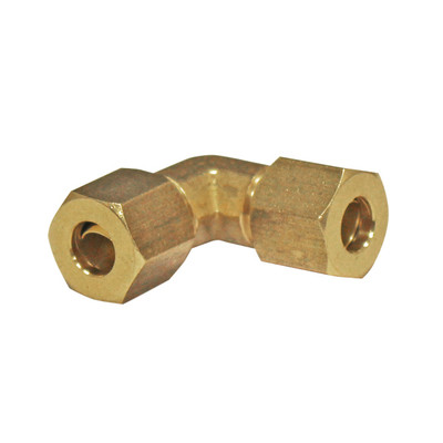 Elbow Union Compression, 1/4in, Brass