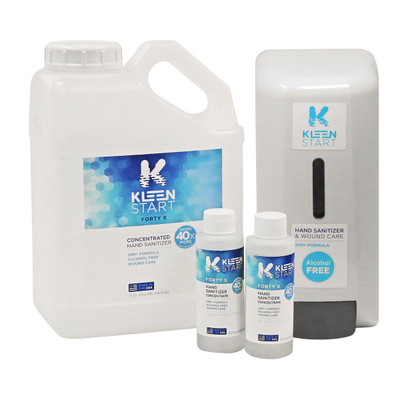 Kleen Start BZK Sanitizer, 2-Gallon, 5 Station Foaming Pump Kits