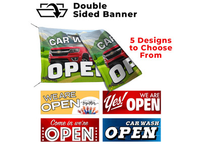 Banner, Heavy Duty, Double Sided, 4ft x 8ft, Mr. Foamer