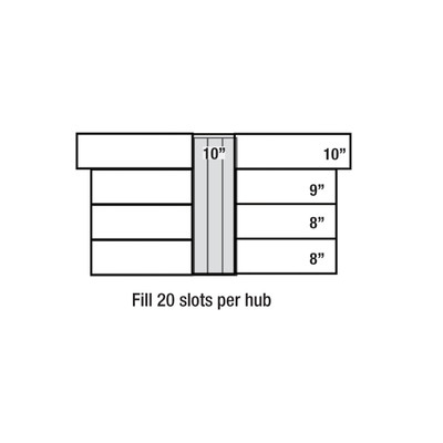 Sonnys Replacement NeoGlide for Hanna Side Washer Rocker 10in x 35in, 1 Hub