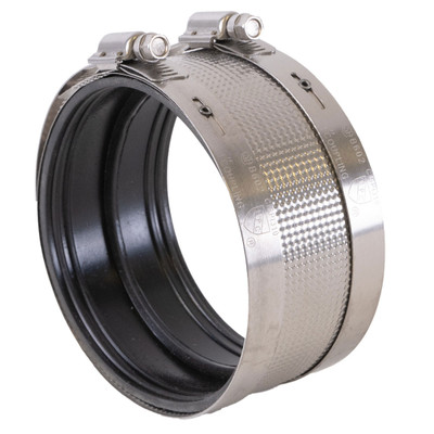 Coupling, No Hub, 6in, Stainless Steel, 532-0066 Coupling, No Hub, 6in, Stainless Steel, 532-0066