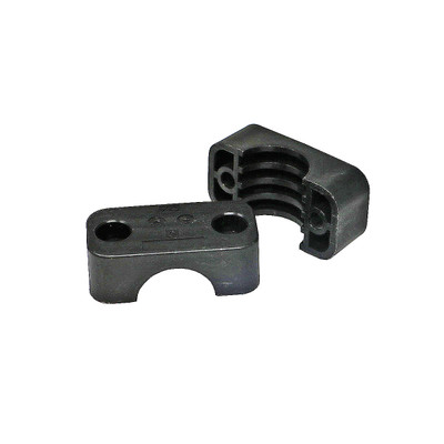 Clamp, 3/4in Pipe GR4, Plastic, Black, 46213