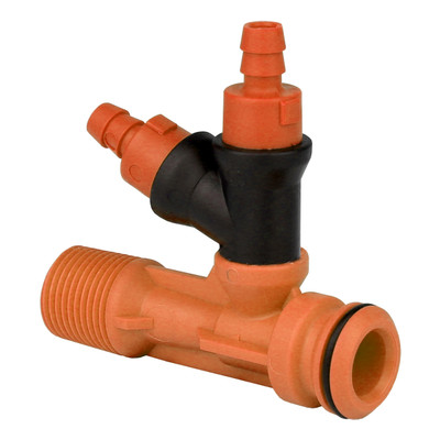 Dual Composite Injector, PC2, 3/8in MPT, 1.5GPM, Orange, 729070
