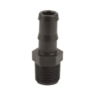 Adapter, 3/4in Barb, Poly