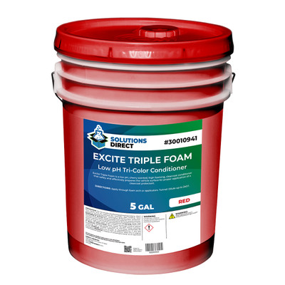 Excite Triple Foam Conditioner Red, 5-Gallon Pail