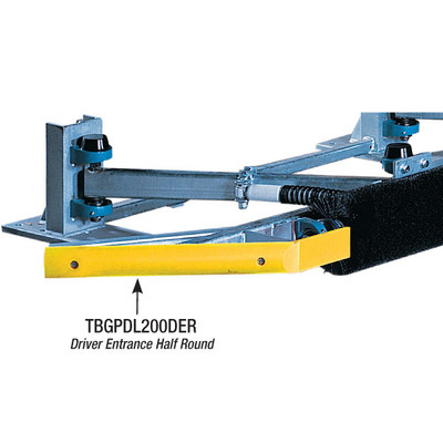 Tire Brush Replacement Entrance Half Round, Driver Side