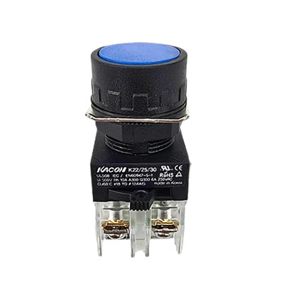 Pushbutton, IP65, 22mm, (1) N.O. Contact