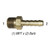 Adapter, 1/4in MPT x 1/2in Barb, Brass, 32-015