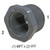 Reducer Bushing, 3/4in MPT x 1/2in FPT, PVC SCH80, Gray Reducer Bushing, 3/4in MPT x 1/2in FPT, PVC SCH80, Gray