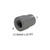 Female Pipe Coupler, 1/2in SLP Socket x 1/2in FPT, PVC SCH80, Gray