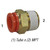 Male Connector, 3/8in Tube x 1/8in MPT, 145PSI, Pack of 10, SMC One Touch Fitting KQ2H-11-34AS