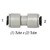 John Guest Straight Union Connector, 1/4in Tube x 1/4in Tube, 150PSI @ 73ºF, Poly, PI0408S