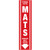 Mat Clamp Decal Red with White Letters