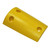 Tuff Curb 18in L End Cap Section, Polyethylene, Yellow