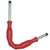 Flexible Wands, 1/4in Male Inlet x 1/4in Male Outlet, 24in L, 3000PSI, 200°F, Red, Hamel 291G24MMRD