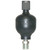 Rechargeable Pulsation Dampener, 1/2in MPT Inlet, 10GPM, 3000PSI, 180°F, Steel, General Pump 686028
