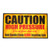 Sign, Caution High Pressure, 16in W x 9in H