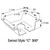 360° Overhead Ceiling Boom, Swivel Style (C) Mounting Plate, 3/8in NPT Inlet Hose, Zierden ESB10-C