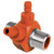 Dual Barb Injector, 3/8in NPT x 3/8in NPT, 1.50GPM, Orange, Stainless Steel, 129070