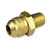 Nipple 3/4inJIC X 1/4in MPT, Brass, 3001514