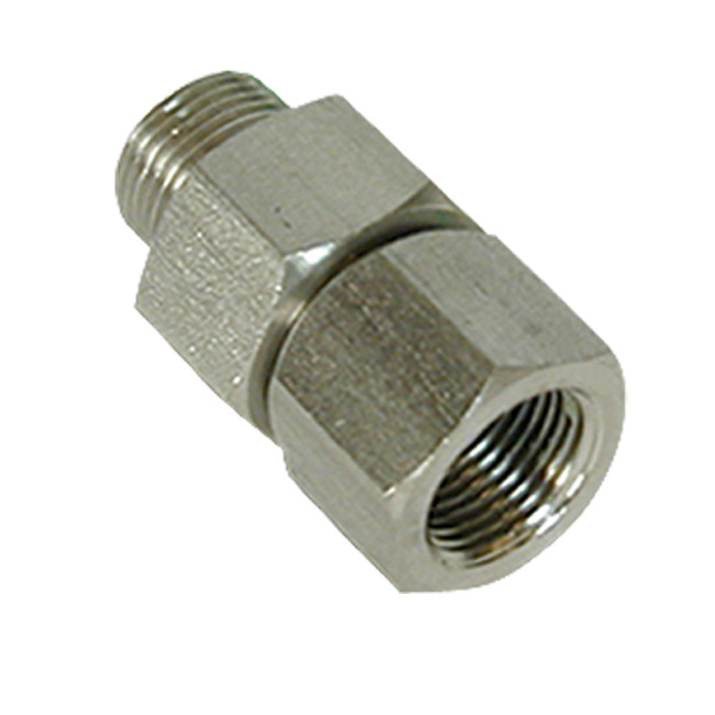 In-LIne Hose Swivel, 3/8in MPT x 3/8in FPT, 26.4GPM, 5070PSI, 300°F, Stainless Steel, Suttner ST-310