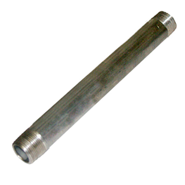 Nipple, 1/2in MPT x 6in L, 304 Stainless Steel