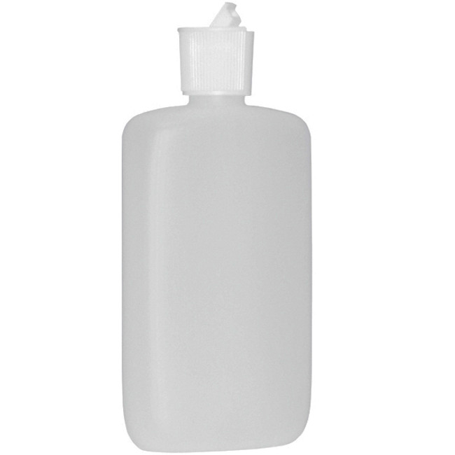 8oz Flask Style Bottle with Flip Top Lock Cap fits 28/400mm Neck