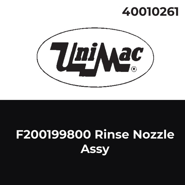 Unimac Rinse Nozzle Assembly, F200199800