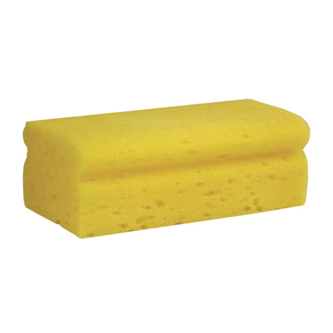 Sure Grip Handle Shape Poly Sponge, 7.75in L x 3.75in W x 2.50in D, Yellow, S.M. Arnold 86-433