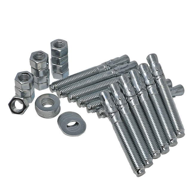 Anchor Kit for Blower Arches, 5/8in x 5in, Carbon Steel ZInc-Plated