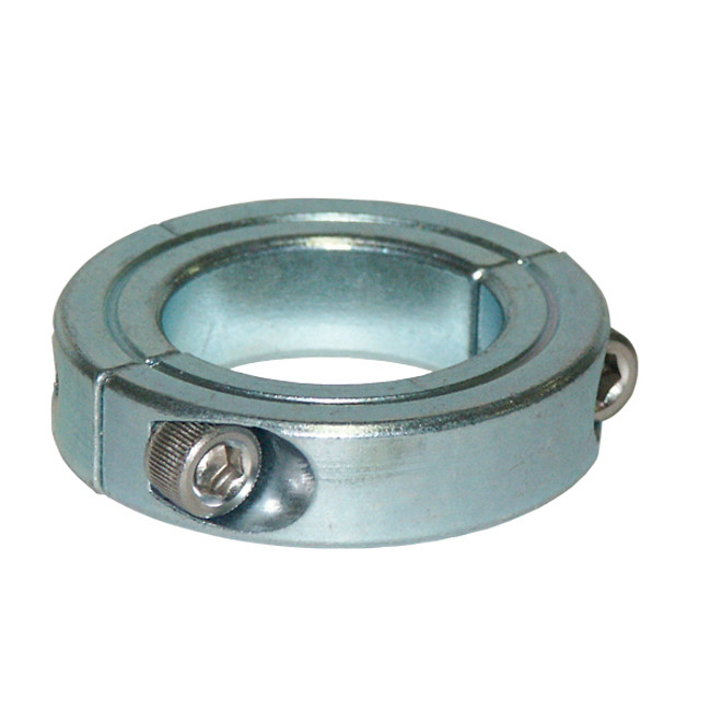 Collar, 2-Piece, 1-1/2in I.D. Zinc-Plated Steel