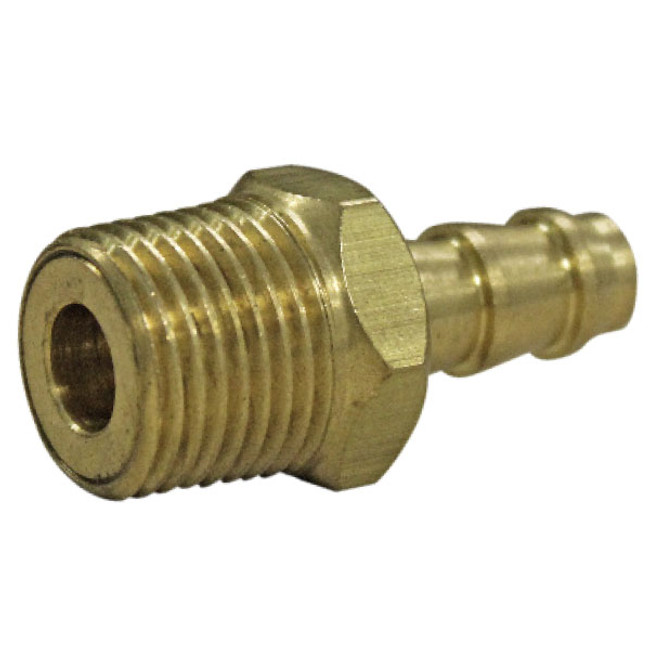 Foam Brush Swivel, 3/8in MPT x 3/8in Hose Barb, Brass, 7010