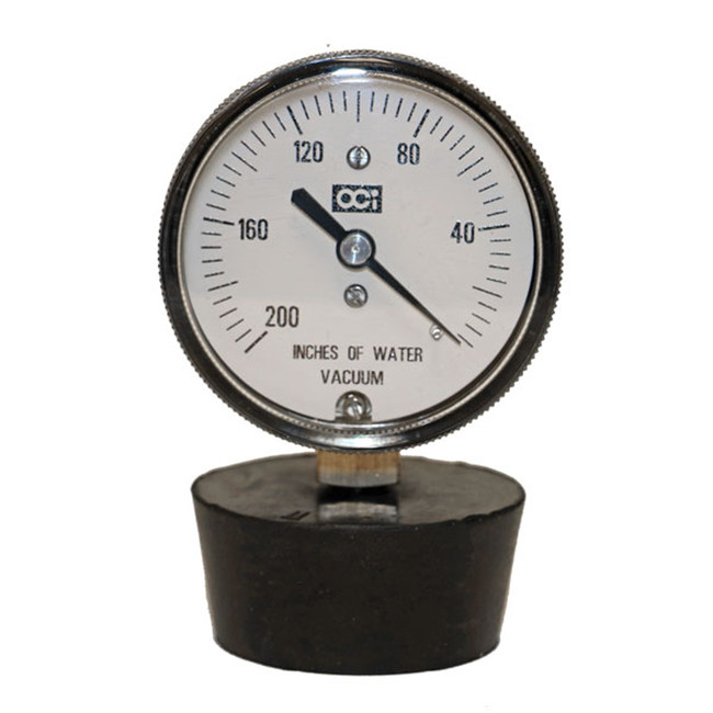 Vacuum Pressure Gauge, -200 to 0 IWV, OCI