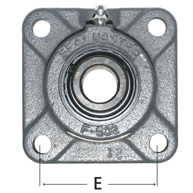 Flange Bearing, 4-Bolt, 1in Shaft Dia. SealMaster SM-SF16C