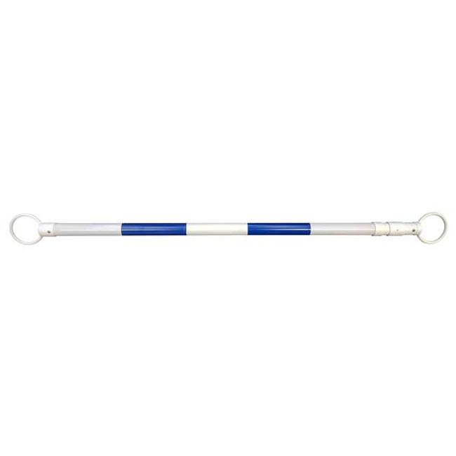 Retractable Safety Cone Bar, Expands from 3.35ft - 6.6ft, Blue and White