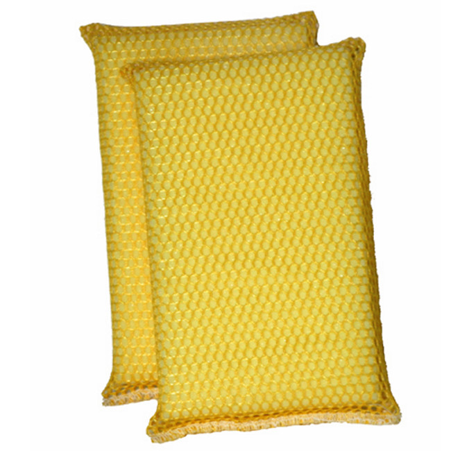Bug and Tar Woven Sponge, 6.50in L x 4in W x 1in Thick, Nylon Over Cellulose, Yellow, S.M. Arnold 86-409
