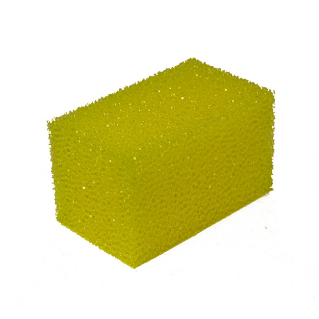 Bug Scrub Sponge Block, 5in L x 3in W x 3in H, Yellow, S.M. Arnold 86-484