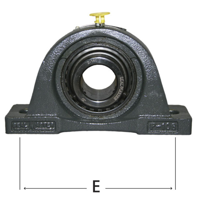 Pillow Block Bearing, 2-Bolt, 1-1/4in Shaft Dia. SealMaster SM-NP20C