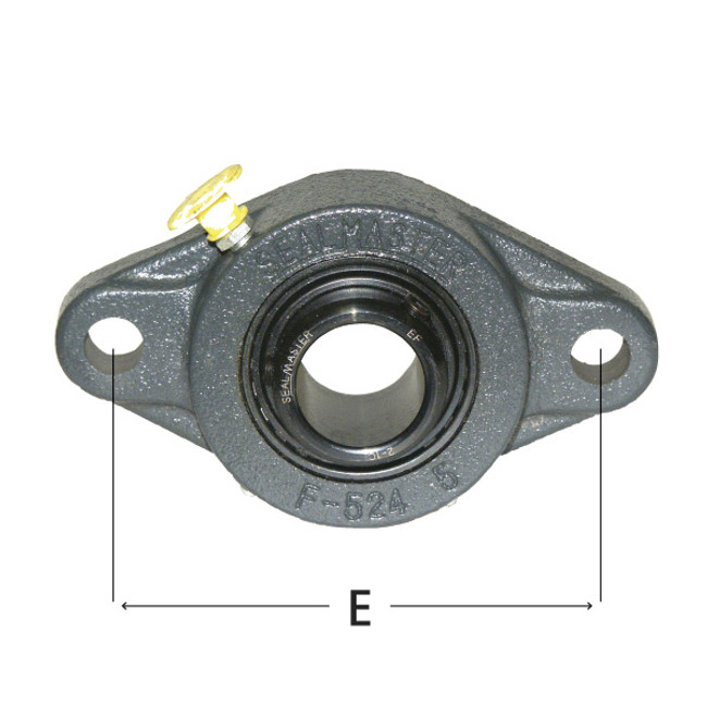 Flange Bearing, 2-Bolt, 1-15/16 Shaft Dia. SealMaster SM-SFT-31C