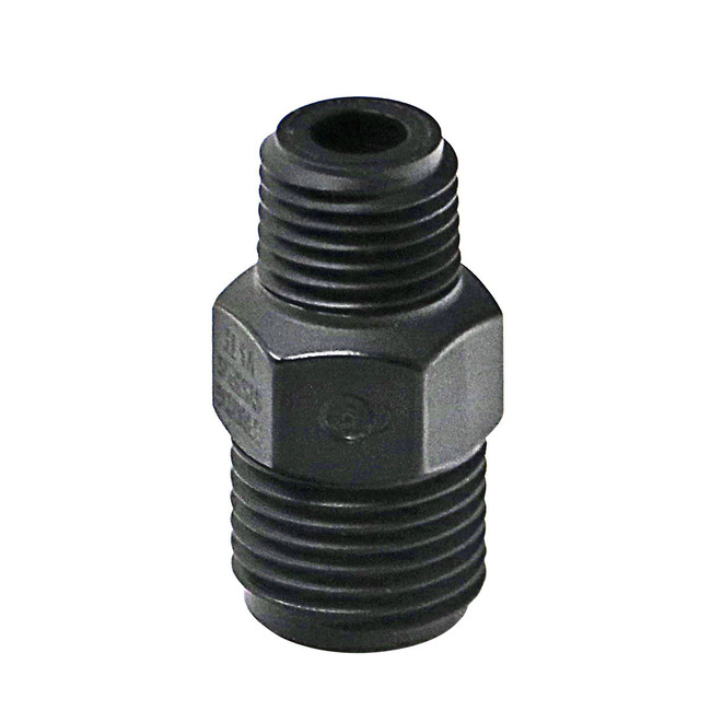 UniJet Male Nozzle, 1/4in Inlet, Nylon, Black, Spraying Systems CP8028-NYB