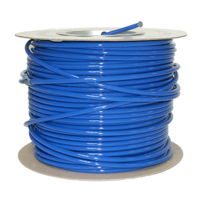 Tubing, 3/8in O.D. x 1/4in I.D. 100PSI, 500ft L, Polyethylene, Blue